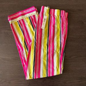 NWT Trina Turk bright striped pajama pants S